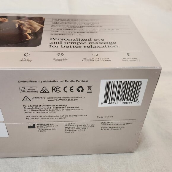 Therabody SmartGoggles Eye Mask and Smart Eye Massager - Picture 9 of 10